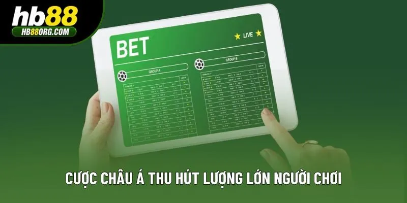 Cược châu Á thu hút lượng lớn người chơi