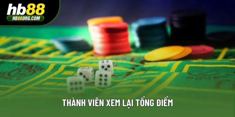 Thành viên xem lại tổng điểm